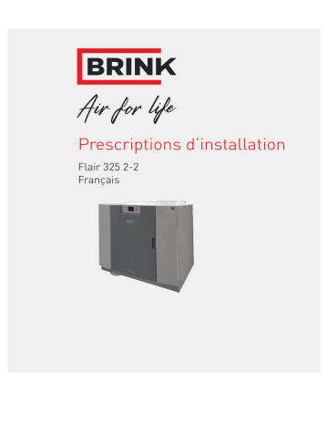 Brink Flair 325 2-2 Guide d'installation | Fixfr