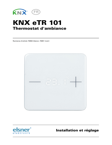 elsner elektronik KNX eTR 101 Manuel utilisateur | Fixfr