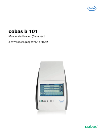 Roche cobas b 101 Manuel utilisateur | Fixfr