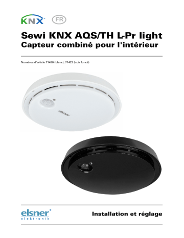 elsner elektronik Sewi KNX AQS/TH L-Pr light Manuel utilisateur | Fixfr