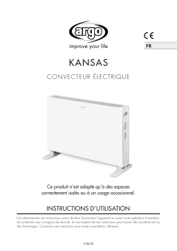 Argo KANSAS ELECTRICAL HEATING Manuel utilisateur