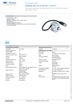 Baumer EN580E.ML-SC10.GE1B1.13120.H Absolute encoder Fiche technique