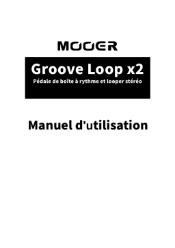 MOOER Groove Loop x2 Stereo Looper & Drum machine Pedal Manuel du propriétaire
