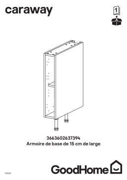 GoodHome 148182_s2_s1 15cm Wide Base Cabinet - KNG1927841 Manuel utilisateur