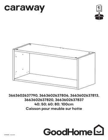 GoodHome Bridging Wall Cabinet Master Manuel utilisateur | Fixfr