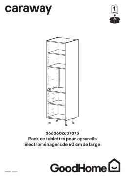 GoodHome 60cm Wide Appliance Shelf Pack Manuel utilisateur