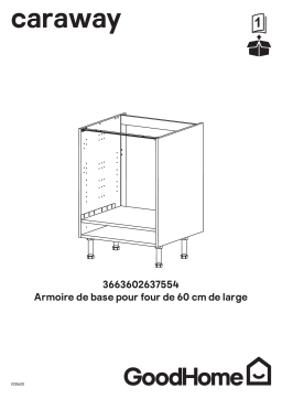 GoodHome 187481 60cm Wide Oven Housing Base Cabinet - KNG1927851 Manuel utilisateur