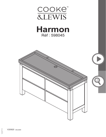 Cooke & Lewis IM 3454975980459 Harmon Cabinet 140cm Manuel utilisateur | Fixfr