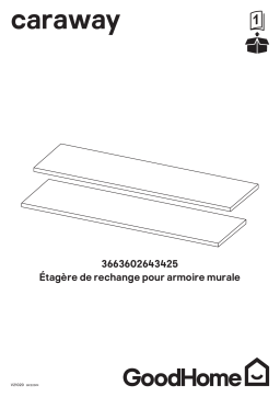 GoodHome spare wall shelf 1000 mm- FR Manuel utilisateur