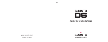 Suunto D6 Manuel du propriétaire | Fixfr