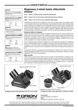 Orion 08880 1.25" Dielectric Mirror Star Diagonal Manuel utilisateur