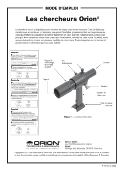 Orion 07200 Black 9x50 Achromatic Finder Scope Manuel utilisateur