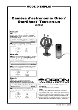 Orion 52098 StarShoot All-In-One Astrophotography Camera Manuel utilisateur