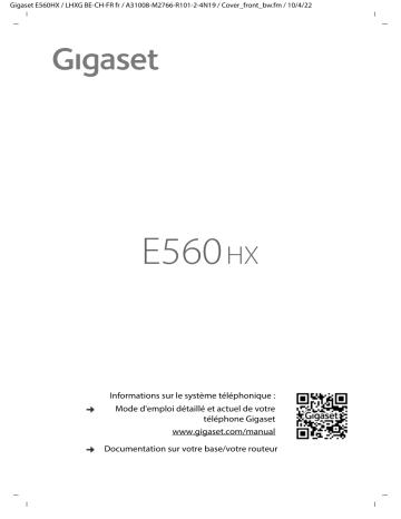 Gigaset E560HX Mode d'emploi | Fixfr