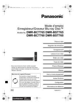 Panasonic DMRBCT760AG Mode d'emploi