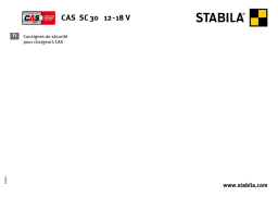 Stabila CAS SC30 12-18 V Laser Accessoire Manuel utilisateur