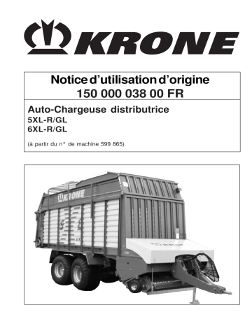 Krone BA 5XL-R/GL,6XL-R/GL Mode d'emploi | Fixfr
