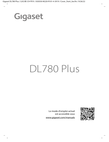 Gigaset DL780 Plus Mode d'emploi | Fixfr