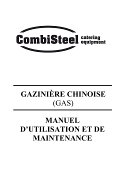 CombiSteel 7178.0440 Base 700 Gas Wok Cooker Manuel utilisateur