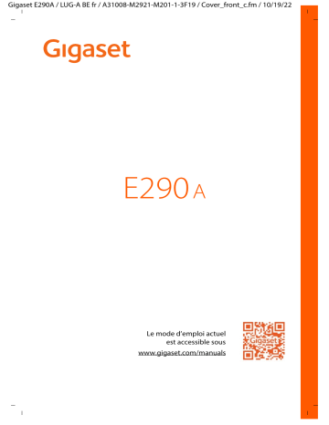 Gigaset E290 Mode d'emploi | Fixfr