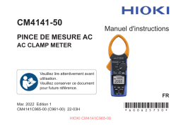 Hioki AC CLAMP METER CM4141-50 Manuel utilisateur