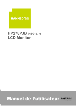 Hannspree HP278PJB Desktop Monitor Manuel utilisateur