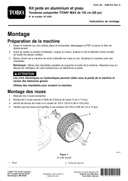 Toro Aluminum Wheel and Tire Kit, 60in TITAN MAX Riding Mower Riding Product Guide d'installation