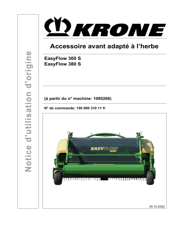 Krone BA EasyFlow 300 S / 380 S Mode d'emploi | Fixfr
