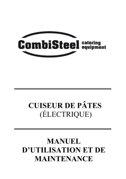 CombiSteel 7178.0300 Base 700 El. Pasta Cooker Manuel utilisateur