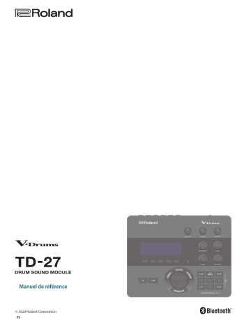 TD-27KV2 | VAD507 | Roland VAD504 V-Drums Acoustic Design Manuel utilisateur | Fixfr