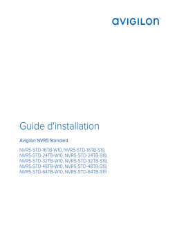 Avigilon NVR5 Standard Mode d'emploi