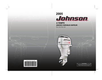 JO 225 4 Stroke | Johnson JO 200 4 Stroke 2005 Manuel du propriétaire | Fixfr