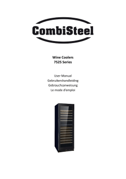 CombiSteel 7525.0030 Wine Cooler 100l Dual Zone Manuel utilisateur