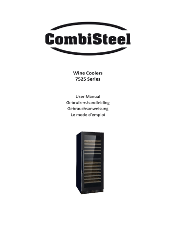 CombiSteel 7525.0030 Wine Cooler 100l Dual Zone Manuel utilisateur | Fixfr