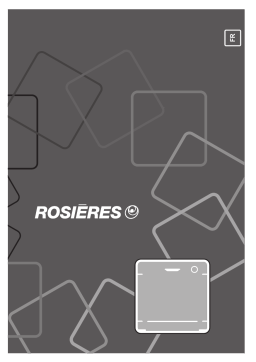 ROSIERES RI 4C4F0A-47 Dishwasher Manuel utilisateur