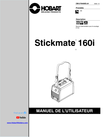 HobartWelders STICKMATE 160i Manuel du propriétaire | Fixfr