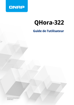 QNAP QHora-322 Mode d'emploi