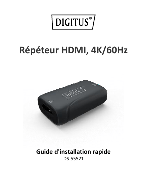 Digitus DS-55521 DIGITUS Guide de démarrage rapide | Fixfr