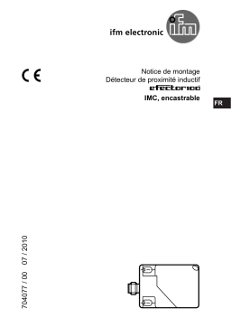 IFM IM5118 Inductive AS-Interface sensor Guide d'installation