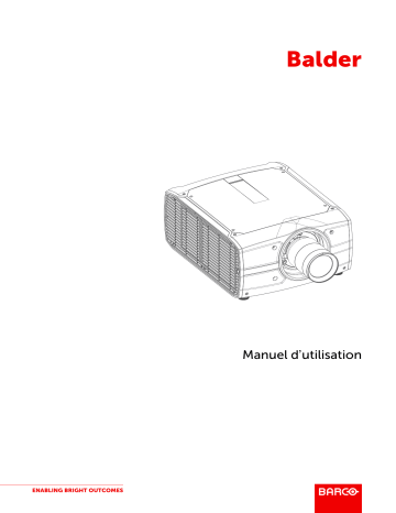 Balder CinemaScope | Barco Balder Mode d'emploi | Fixfr