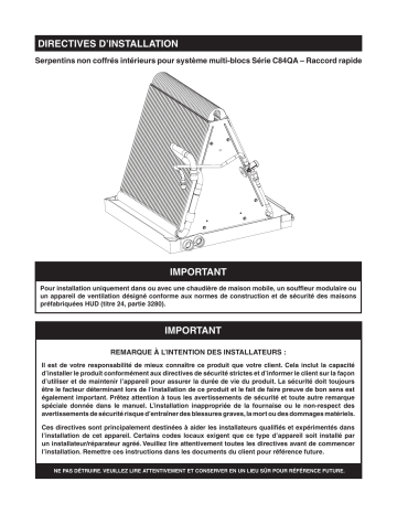 Intertherm C84QA Guide d'installation | Fixfr