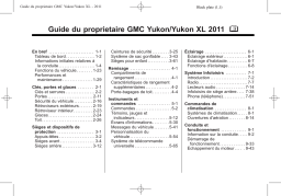 GMC Yukon XL 2011 Mode d'emploi