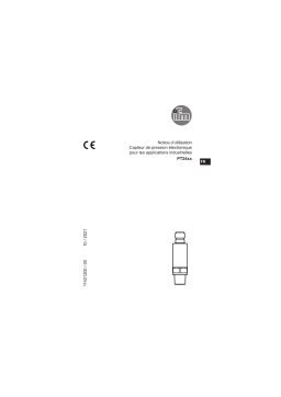 IFM PT2443 Pressure transmitter Mode d'emploi