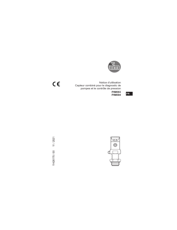 IFM PIM093 Pressure sensor Mode d'emploi | Fixfr