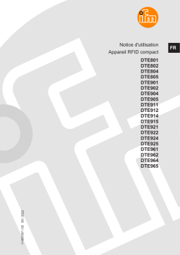 IFM DTE965 Compact RFID device Mode d'emploi