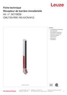 Leuze CML730i-R05-160.A/CN-M12 Lichtvorhang Empfänger Manuel utilisateur