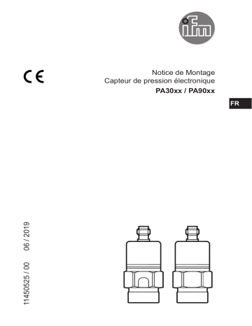 PA9028 | PA9027 | PA3027 | PA3026 | PA9026 | PA9029 | PA9020 | PA3023 | PA3028 | IFM PA3024 Pressure transmitter Mode d'emploi | Fixfr