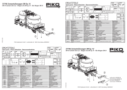 PIKO 37796 DR IV Cement Silo Car Gray Chassis Manuel utilisateur