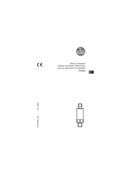 IFM PT5302 Pressure transmitter Mode d'emploi