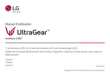 LG 24GN60R-B Manuel du propriétaire | Fixfr